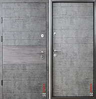 Дверь металлическая Zimen Тира Мрамор Темный/Шале Графит для квартиры, для офиса