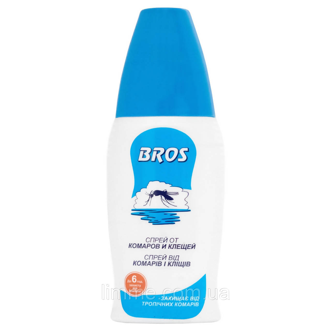 Спрей від комарів та кліщів Bros 100 мл (до 6 годин захисту)