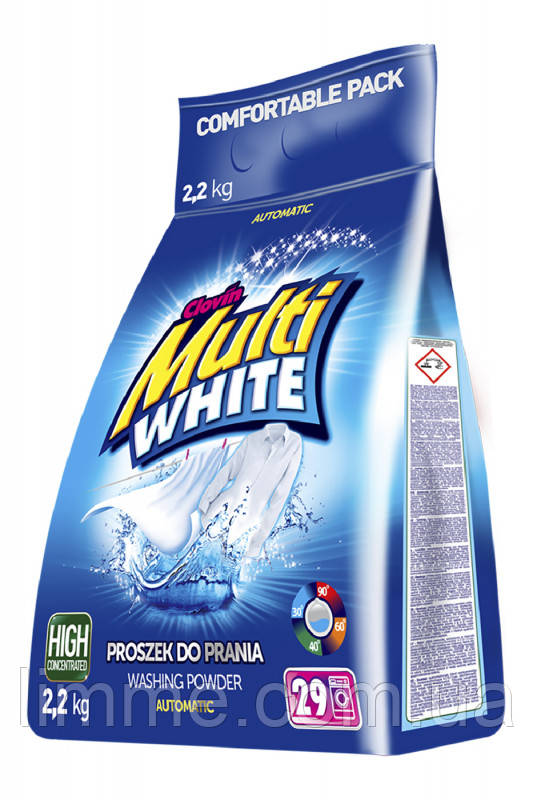 Пральний порошок для білих та світлих речей Multi White 2,2 кг