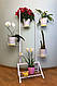 Підставка для квітів BeStand "МОЛЛІ 100" з рухомими кошиками, висота 122 см, колір білий., фото 2