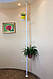 Підставка для квітів BeStand "ЛІАНА" розпорка підлога стеля, з рухомими кошикамии Ф 17 см, колір білий, фото 2