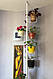 Підставка для квітів BeStand "ЛІАНА" розпорка підлога стеля, з рухомими кошикамии Ф 17 см, колір білий, фото 4