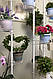 Підставка для квітів BeStand "ВЕСНА» з рухомими кошиками, висота 180 см, колір білий., фото 4