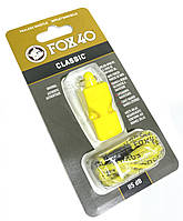 Свисток судейский пластиковый FOX40-CLASSIC Желтый