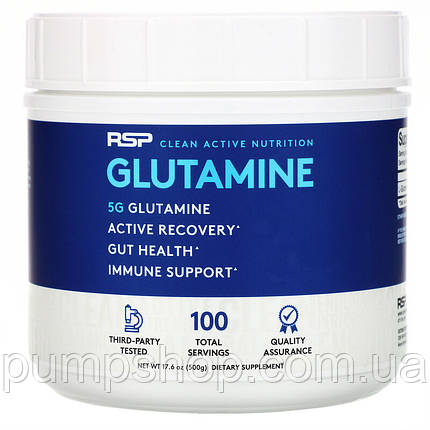 Глютамін RSP Nutrition Glutamine 500 г, фото 2