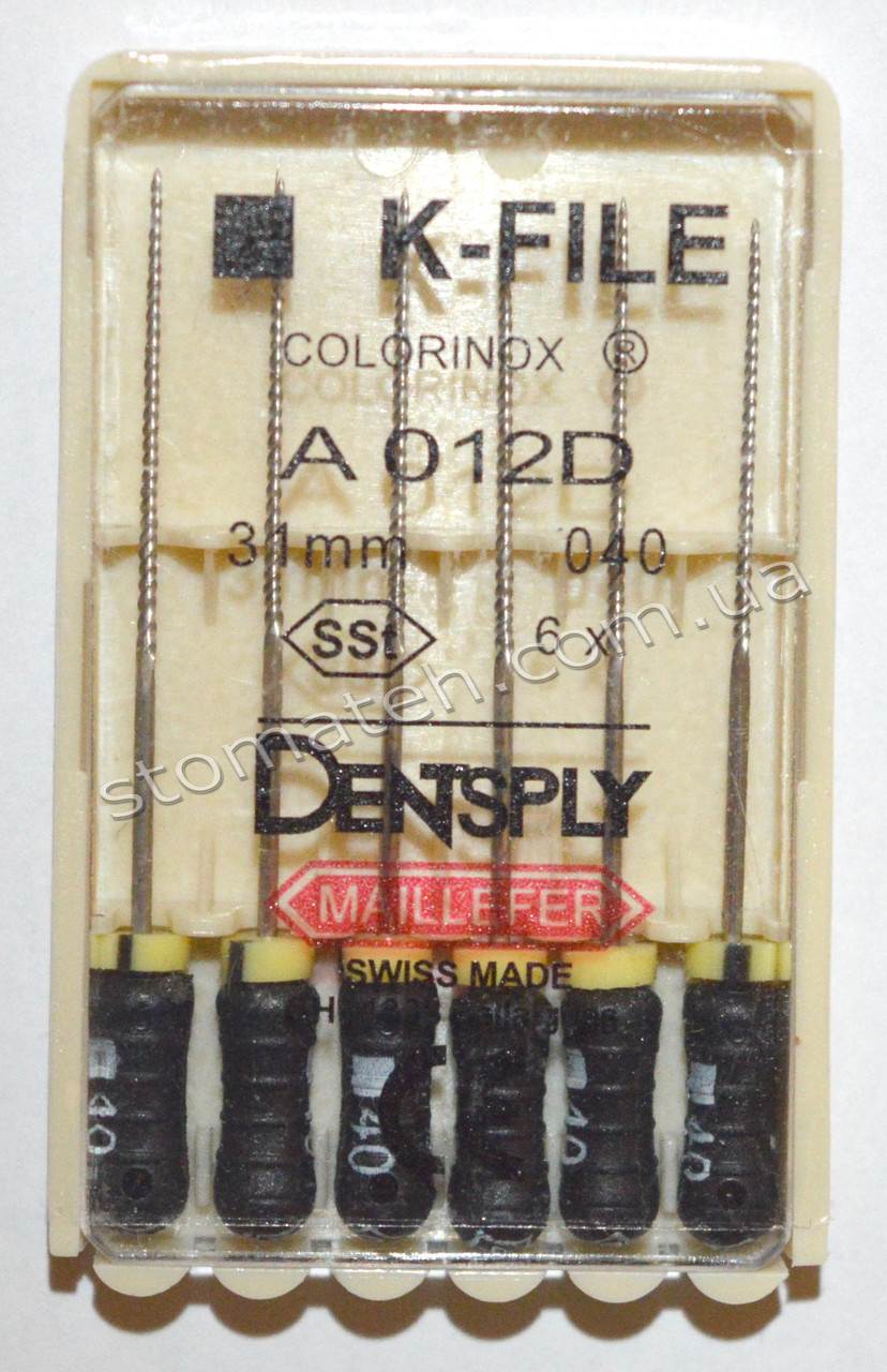 K-File 31 мм, пак.6шт, No040, Dentsply Maillefer