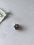 Срібний Шарм намистинка до браслета Pandora "Сніжинка" НОВА. Вага 2,6 г., фото 5