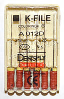 K-File 31мм, уп.6шт, №025, Dentsply Maillefer