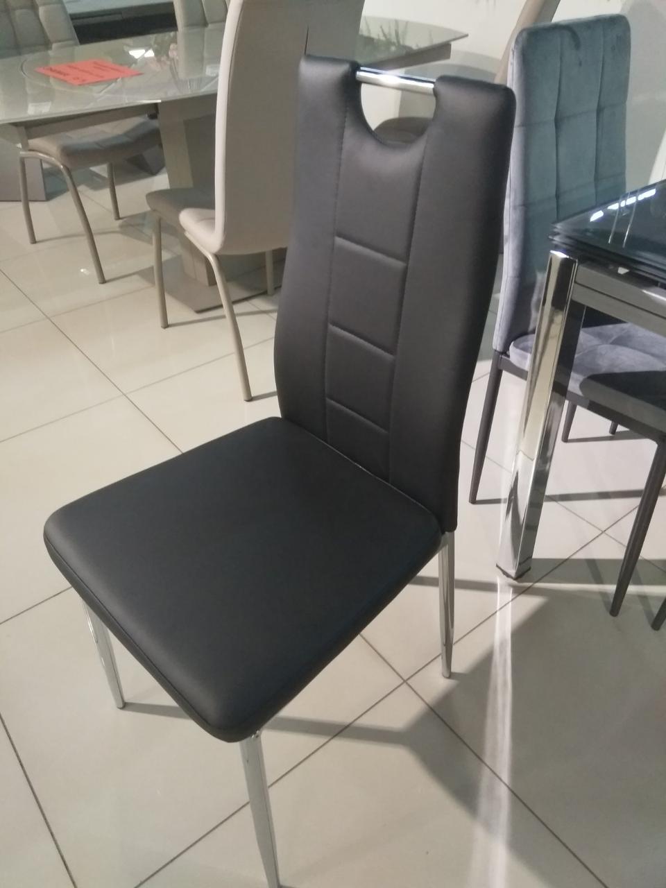 Стілець N-67 чорний від Vetro Mebel, кожзам