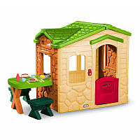 Детский игровой пластиковый домик - Пикник со столиком и скамеечками