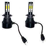 Автомобільні LED лампи H7 яскраві 10000 Lm S3 на 4 сторони Headlight 6500 K дальній ближнє світло. Комплект 2 шт, фото 2