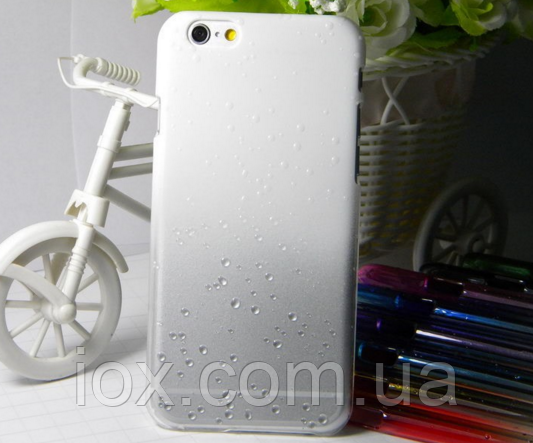 Білий чохол з ефектом роси для Iphone 6/6S