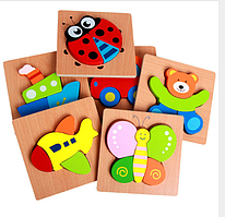 Дерев'яні пазли для дітей