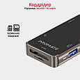 USB-C хаб 7-в-1 Promate PrimeHub-Lite HDMI/USB-C/USB 3.0/2xUSB 2.0/SD/MicroSD Grey (primehub-lite.grey), фото 5