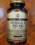 Омега 3 Солгар Solgar Omega 3 950 mg EPA DHA 100 капсул, фото 2