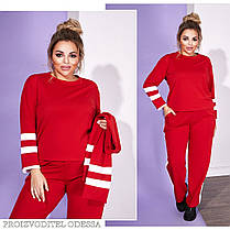 Спортивний костюм жіночий БАТАЛ прогулянковий з шарфиком, фото 2