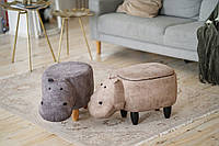 Інтер'єрний пуф дизайнерська банкетка бегемот