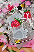 Силіконовий молд для льодяників "Малина"