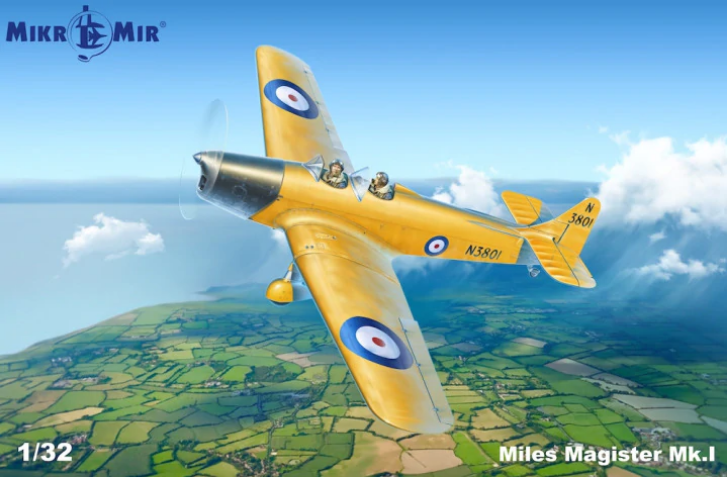 Пластикова модель 1/32 Mikro Mir 32-002 Британський навчальний літак Miles Magister