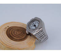 Часы-кольцо на палец кварцевые (с белым циферблатом) арт. 02213