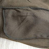 Жіночі зимові жіночі брюки на хутрі з кишенями спереду, ґудзик, Jujube чорні розмір L, 30032198, фото 8