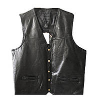 Жилет шкіряний GENUINE LEATHER для байкерів і рокерів М 01948