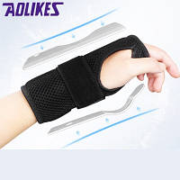 Бандаж на променево-зап'ястковий суглоб AOLIKES з пластинами жорсткості на ліву руку L 01449