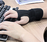 Бандаж на променево-зап'ястковий суглоб AOLIKES з пластинами жорсткості на праву руку S 00227, фото 6