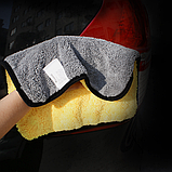 Рушник для миття автомобіля потовщений дрібний ворс AIWA 40х30см 02208, фото 9