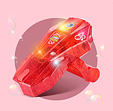 Дитячий генератор мильних бульбашок BUBBLE червоний 02228, фото 5