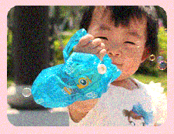 Дитячий генератор мильних бульбашок BUBBLE синій 02229