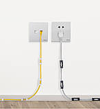 Тримач дротів на столі Arivans 4х1.5х1.5 см 16 шт чорний 02050, фото 2