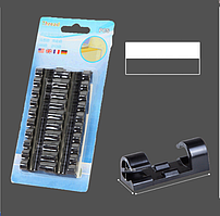 Тримач дротів на столі Arivans 4х1.5х1.5 см 16 шт чорний 02050