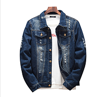 Піджак джинсовий чоловічий TANG KU синій L 01945