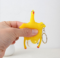 Силіконова іграшка-антистрес Курка з яйцем LUO 01954