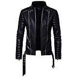 Косуха байкерська мотокартка чоловіча AOWOF 3XL 01990, фото 3