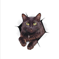 Наклейка на авто AIWA Кіт 3d 02137