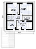 Проект дачного будинку з терасою MS105, фото 6