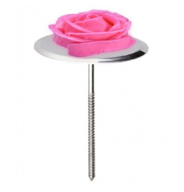 Цвях кондитерський для створення квітів Металевий цвях для троянд з крему D 3,2 cm L 7 cm