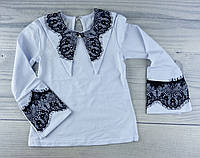 Блузка для девочек С длинным рукавом BLZ-21-6 Белый 12882 GABBI Украина