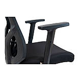 Крісло офісне Riсhman Роджер сітка чорне з підголовником, фото 8
