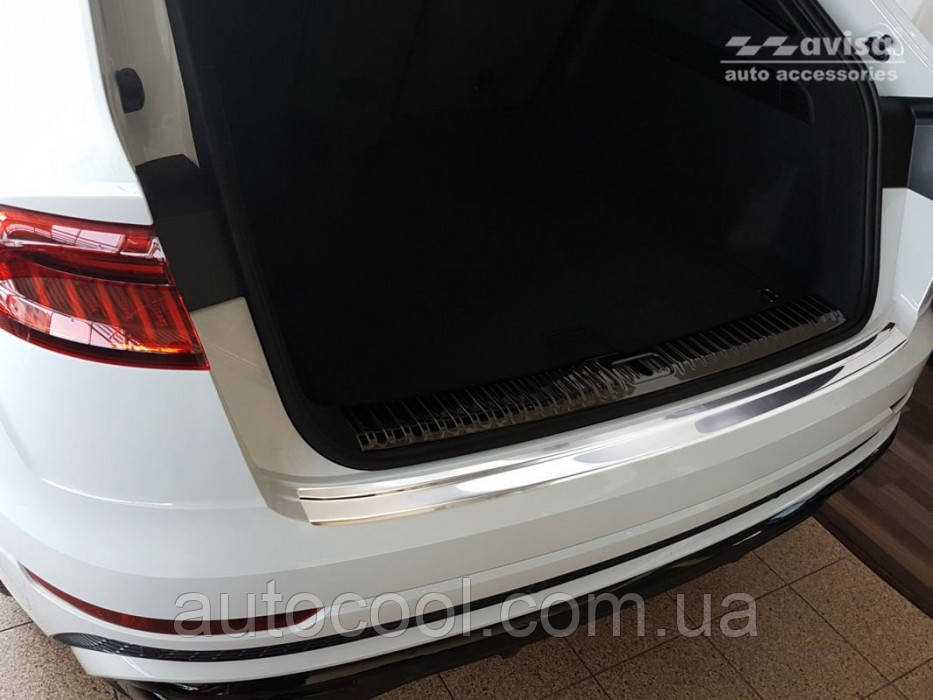 Защитная накладка на задний бампер Audi Q8 2019- г.в. нержавейка