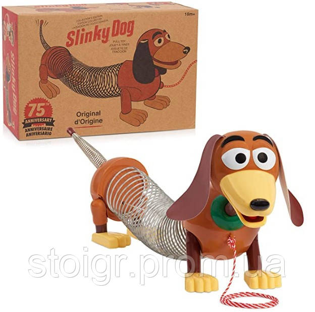 Retro Slinky Toy Story Собачка Спіралька Історія іграшок ретро коробка Slinky Dog