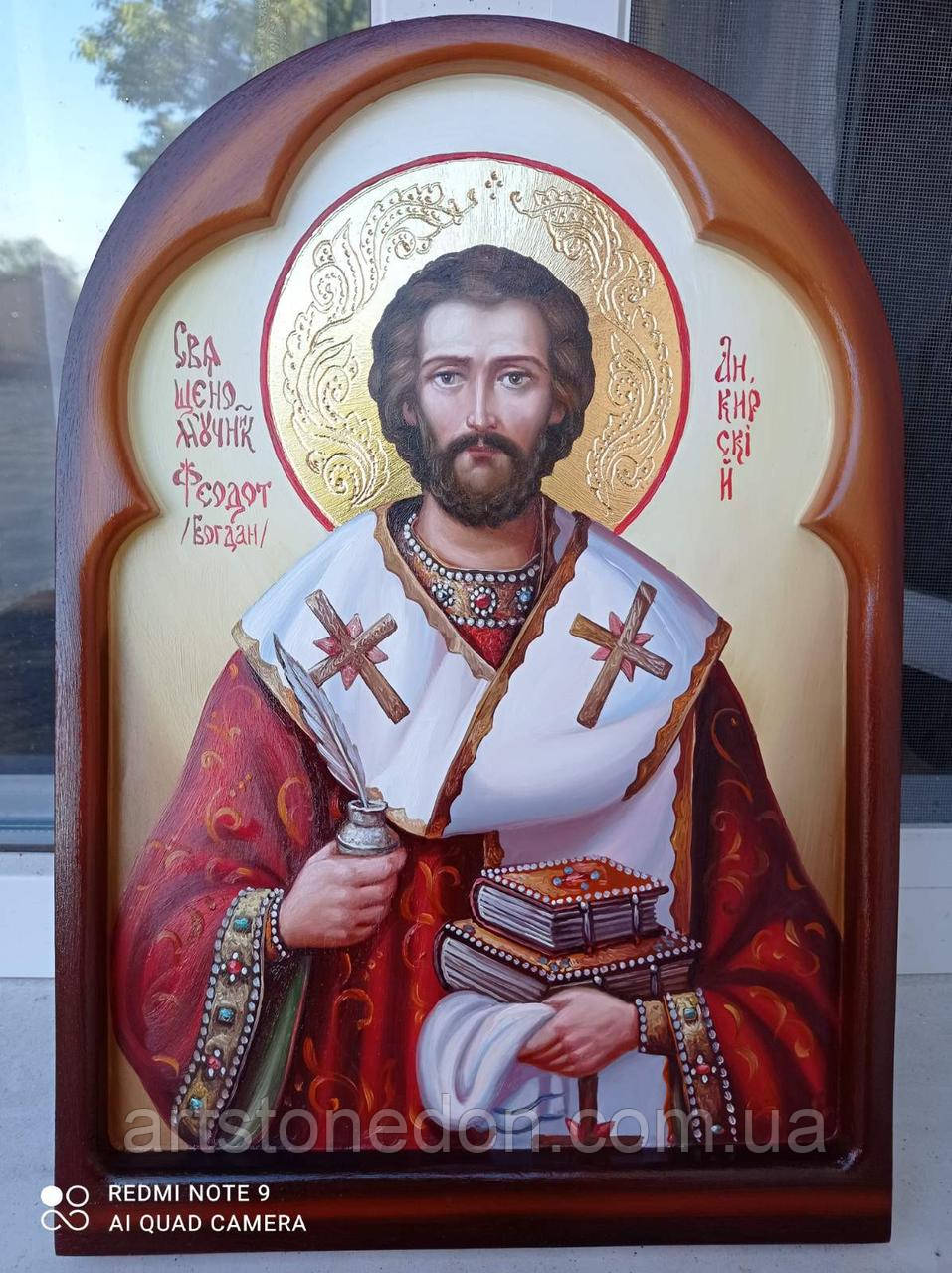 Икона писаная Святой мученик Феодот (Богдан) Анкирский - фото 2 - id-p1466482193