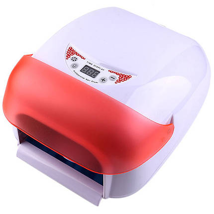 Ультрафіолетова лампа для нігтів 36 Вт Professional Nail Lamp KT-705 з вентилятором, червона, фото 2