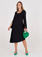 Платье женское миди,черный цвет , код 2733