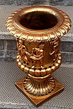 Вазон садовий Греція бетон 40 см бронза, фото 2