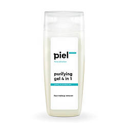 Purifying Gel 4 in 1 Демакіяж-гель для вмивання проблемної шкіри, 200 мл Piel Cosmetics