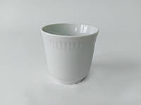 Стакан кефирный керамический белый Чайная чашка без ручки 200мл