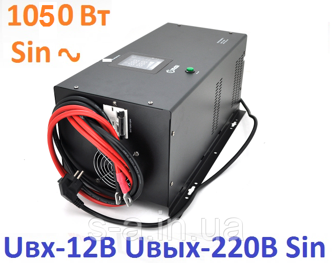 ДБЖ з правильною синусоїда Europower PSW-EP1500WM12 (1050 Вт) 10/20А, настінний, під зовнішню АКБ 12В , Q1 (53